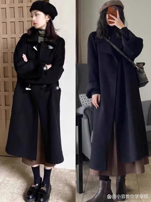 长版黑色衣服怎么搭配什么外套