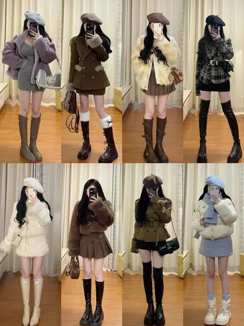 学生冬天套装怎么搭配图片