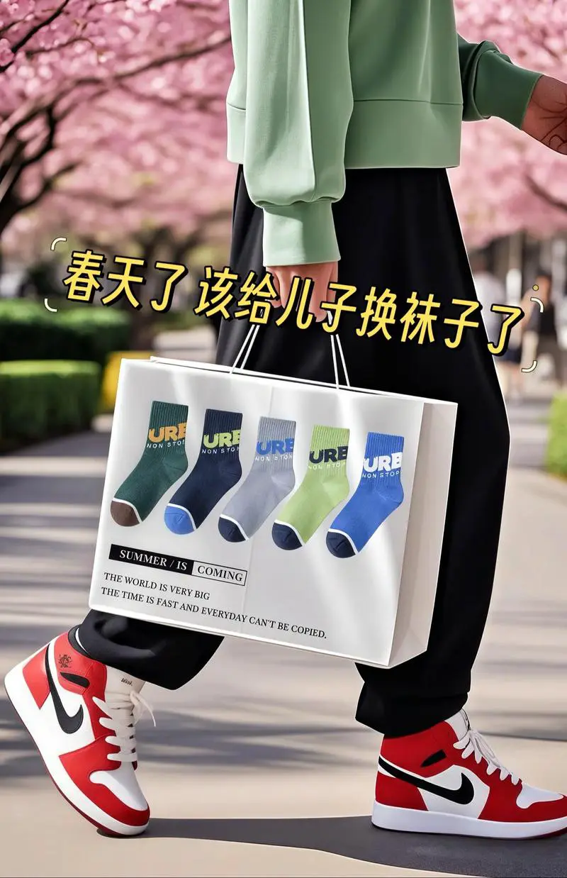 男童中筒袜怎么搭配