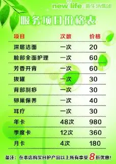 新生活彩妆最新价格图