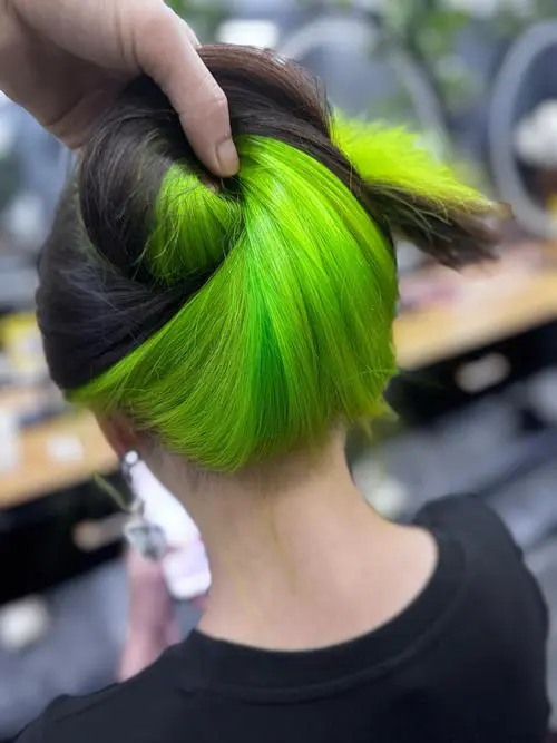 绿色染色怎么搭配