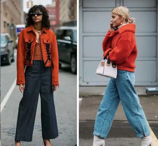 橘红色的风衣怎么搭配什么裤子