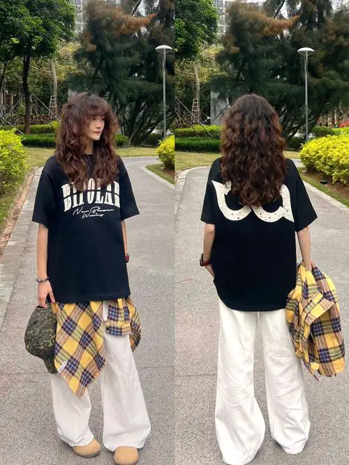 白t黑裤子怎么搭配