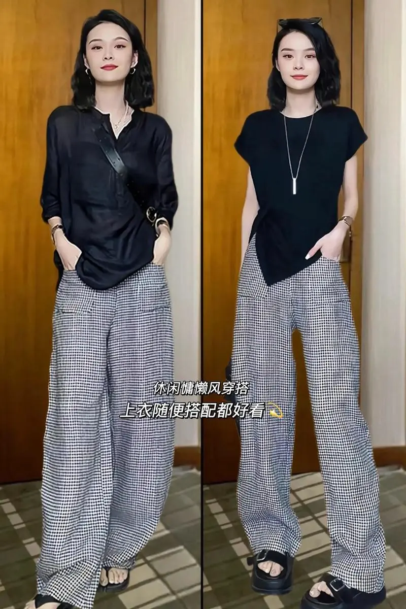 黑色裤子灰色上衣怎么搭配图片欣赏