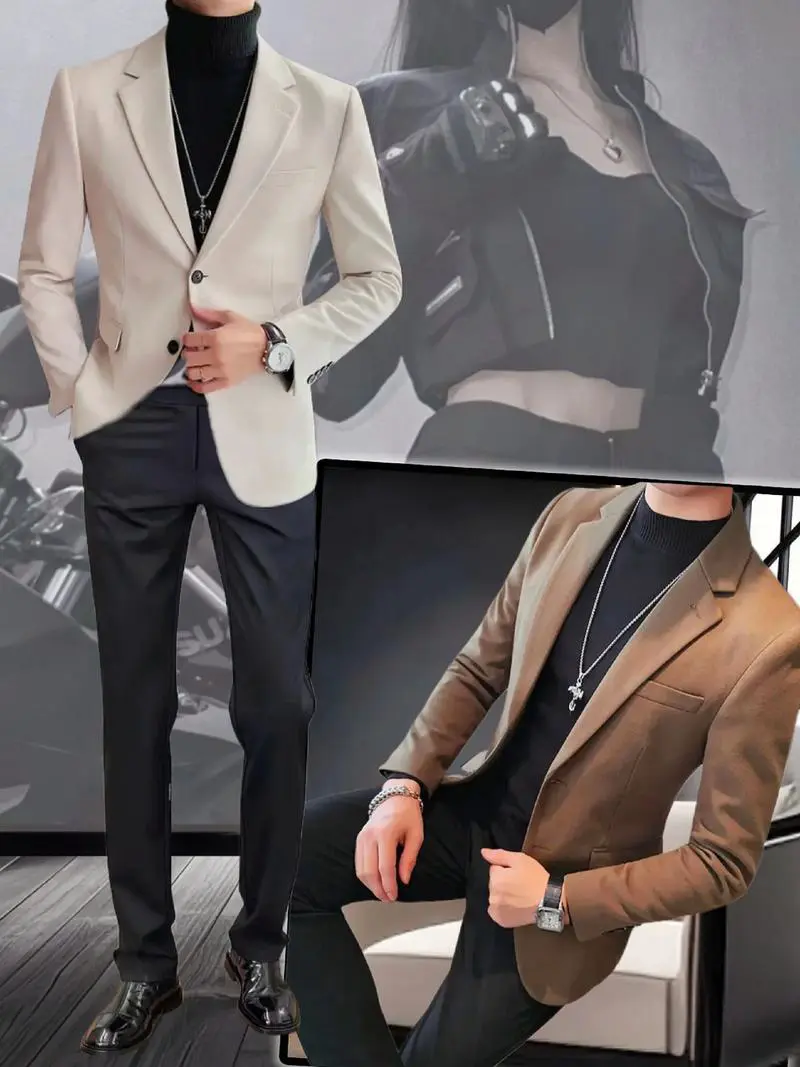 男式白外套怎么搭配什么裤子好看吗