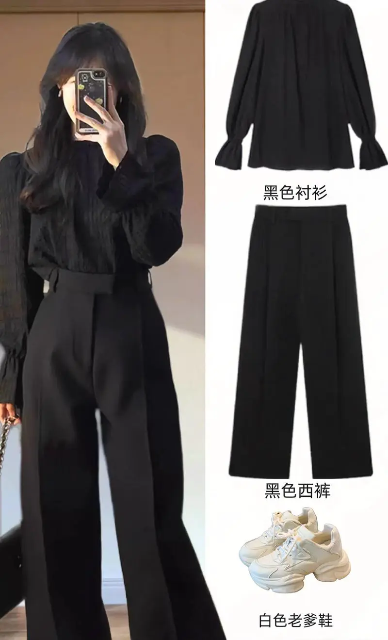 女生黑色的鞋子怎么搭配衣服