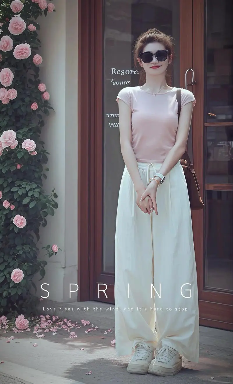 蜜桃粉的衣服怎么搭配