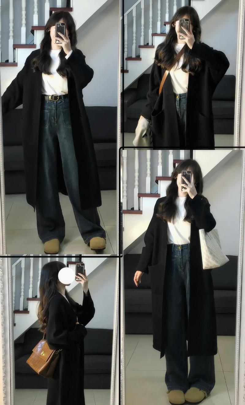 黑长开衫里面怎么搭配衣服好看吗