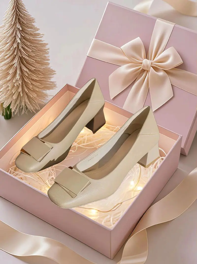 方跟方扣鞋怎么搭配