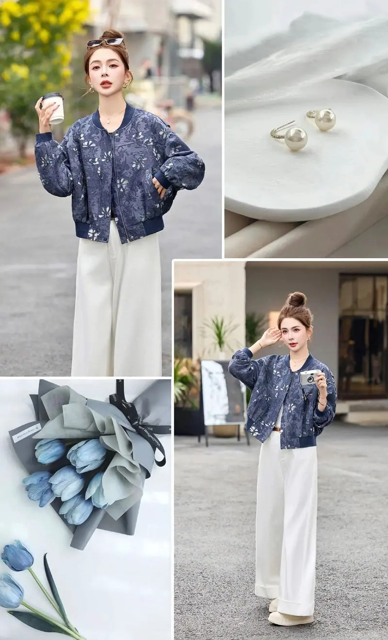 长花外套怎么搭配图片大全