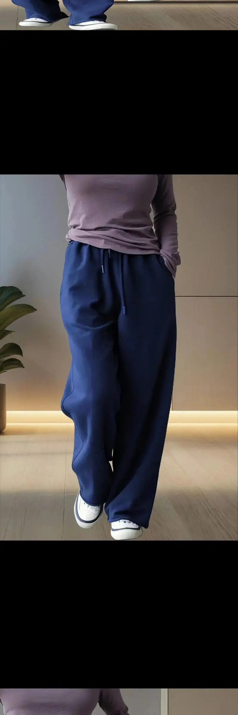 藏青色长裤怎么搭配