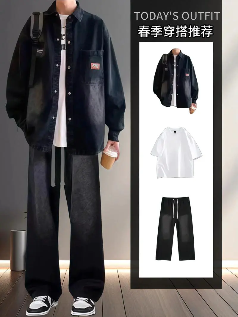 白夹克和短袖怎么搭配图片