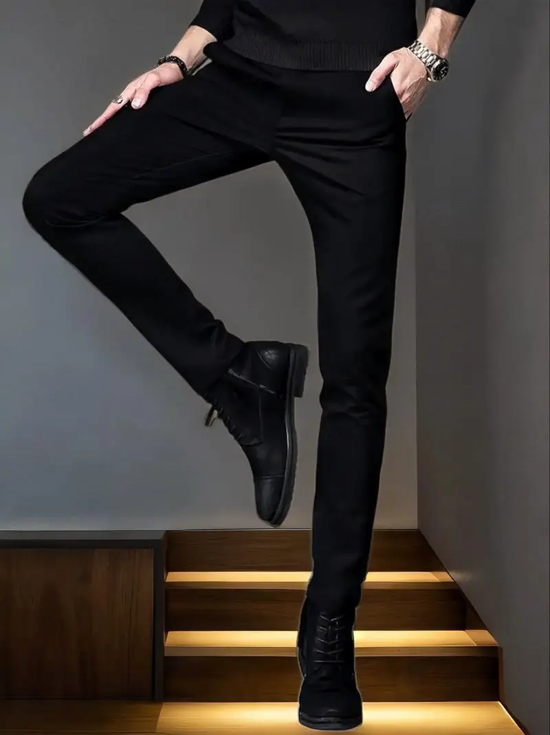 男士的黑色裤子怎么搭配衣服