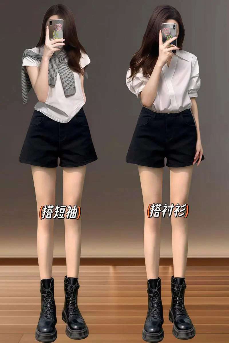 a字裤怎么搭配上衣图片