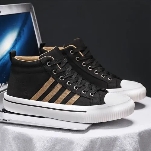 高帮黑色运动鞋怎么搭配衣服好看吗