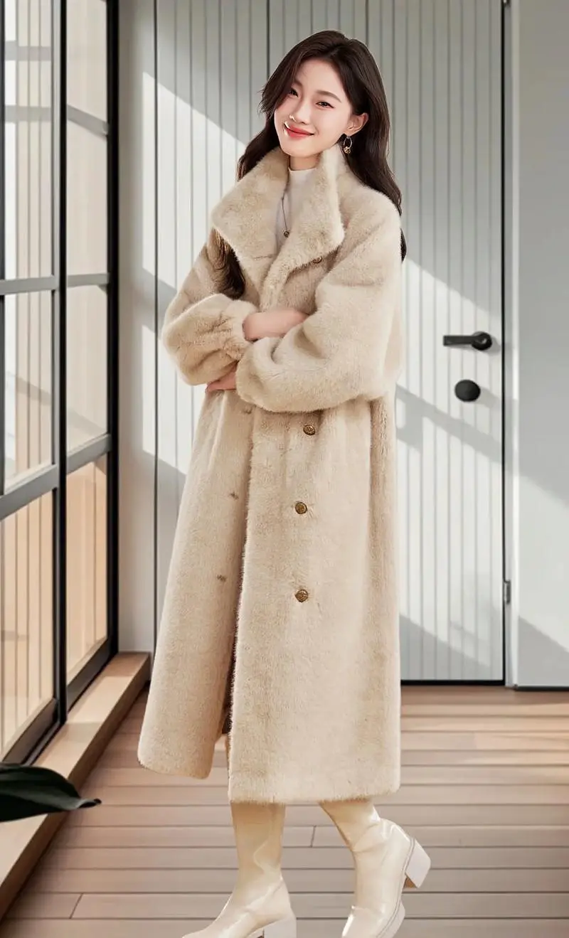 貂毛大衣要怎么搭配什么裤子好看