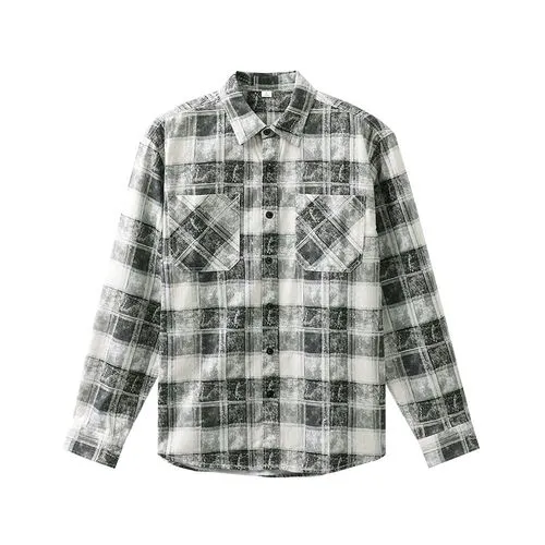 男灰色格子衬衫怎么搭配什么外套