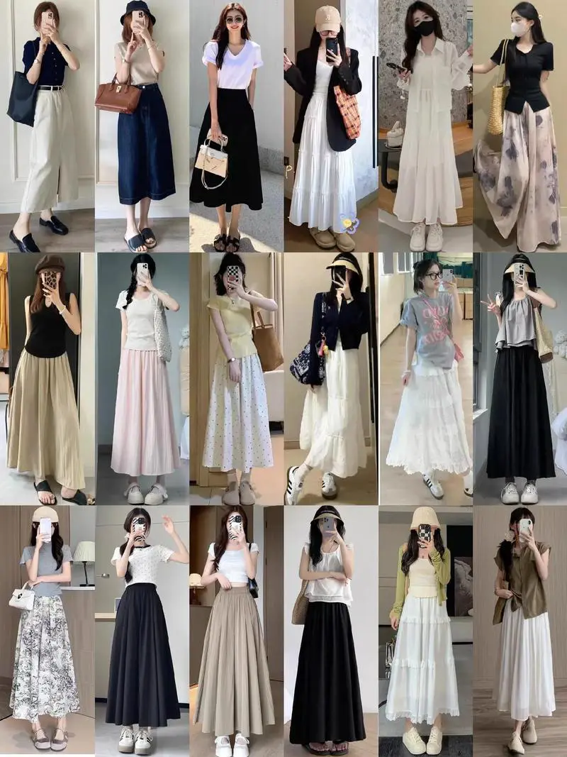 摆裙怎么搭配衣服图片