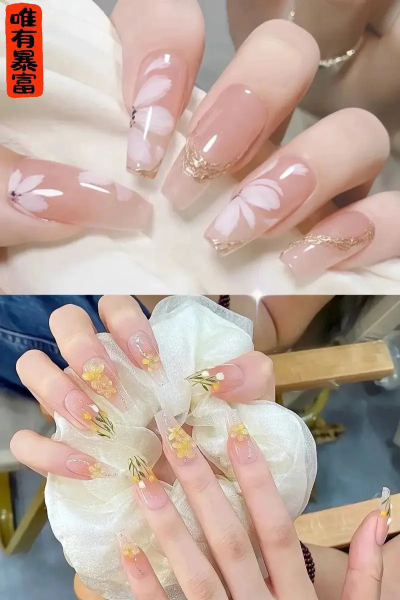 最新指甲油款式画花