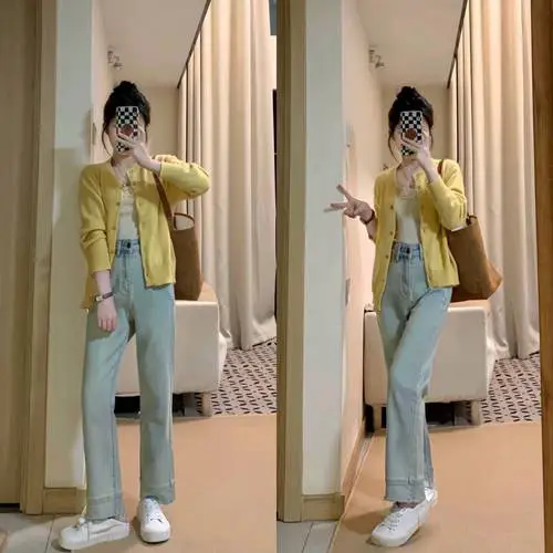 款腿裤怎么搭配上衣图片大全