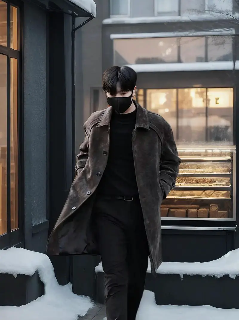 男装冬季风衣怎么搭配图片