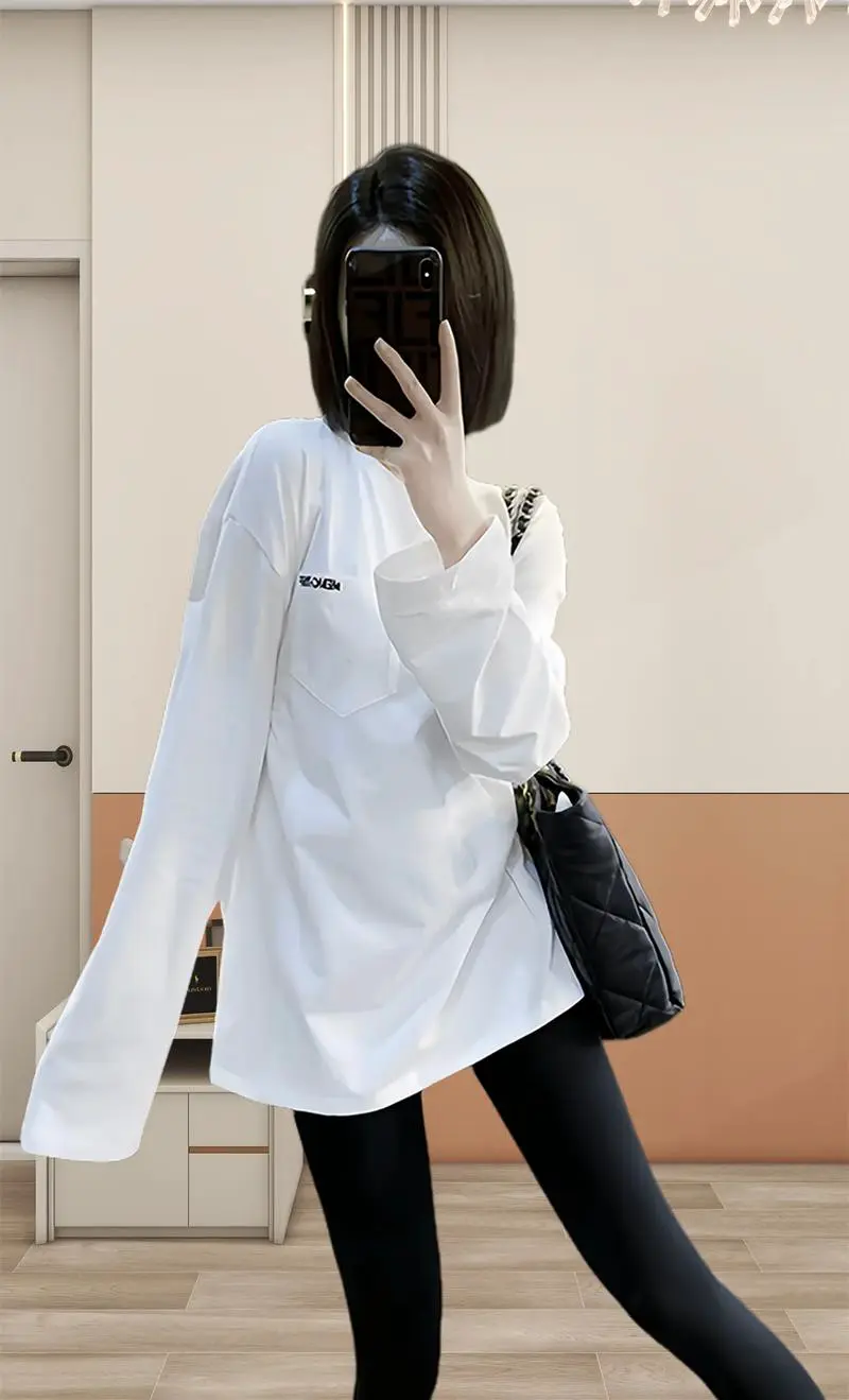 白色长上衣怎么搭配图片