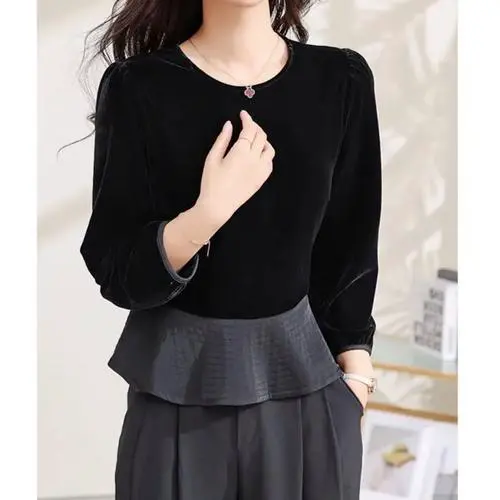 长袖黑上衣怎么搭配图片欣赏