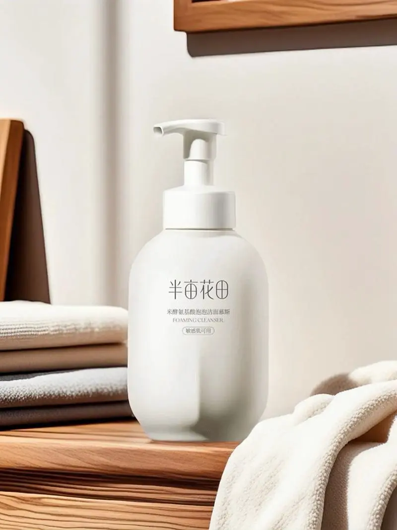 慕斯洗面奶怎么拍