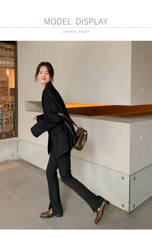 方跟皮鞋怎么搭配衣服好看