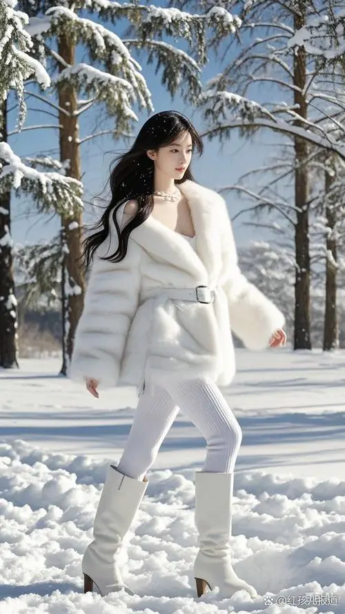 白色貂皮怎么搭配图片