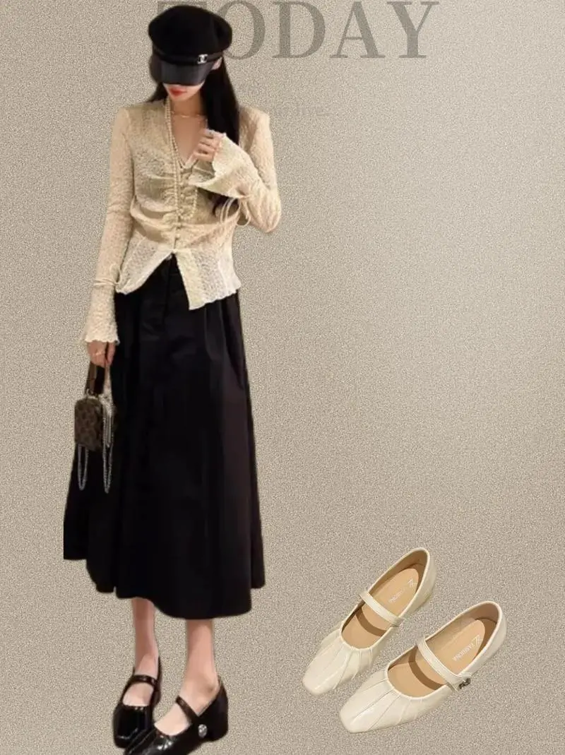 大粗跟鞋怎么搭配衣服