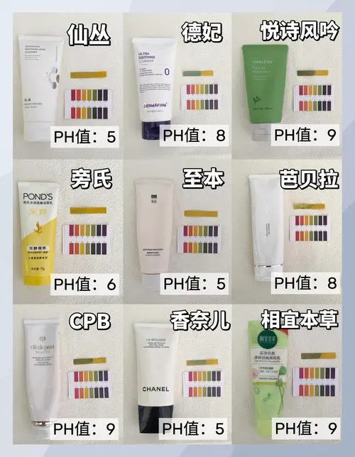 洗面奶ph值怎么分辨