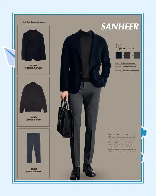 西服偏大怎么搭配衣服