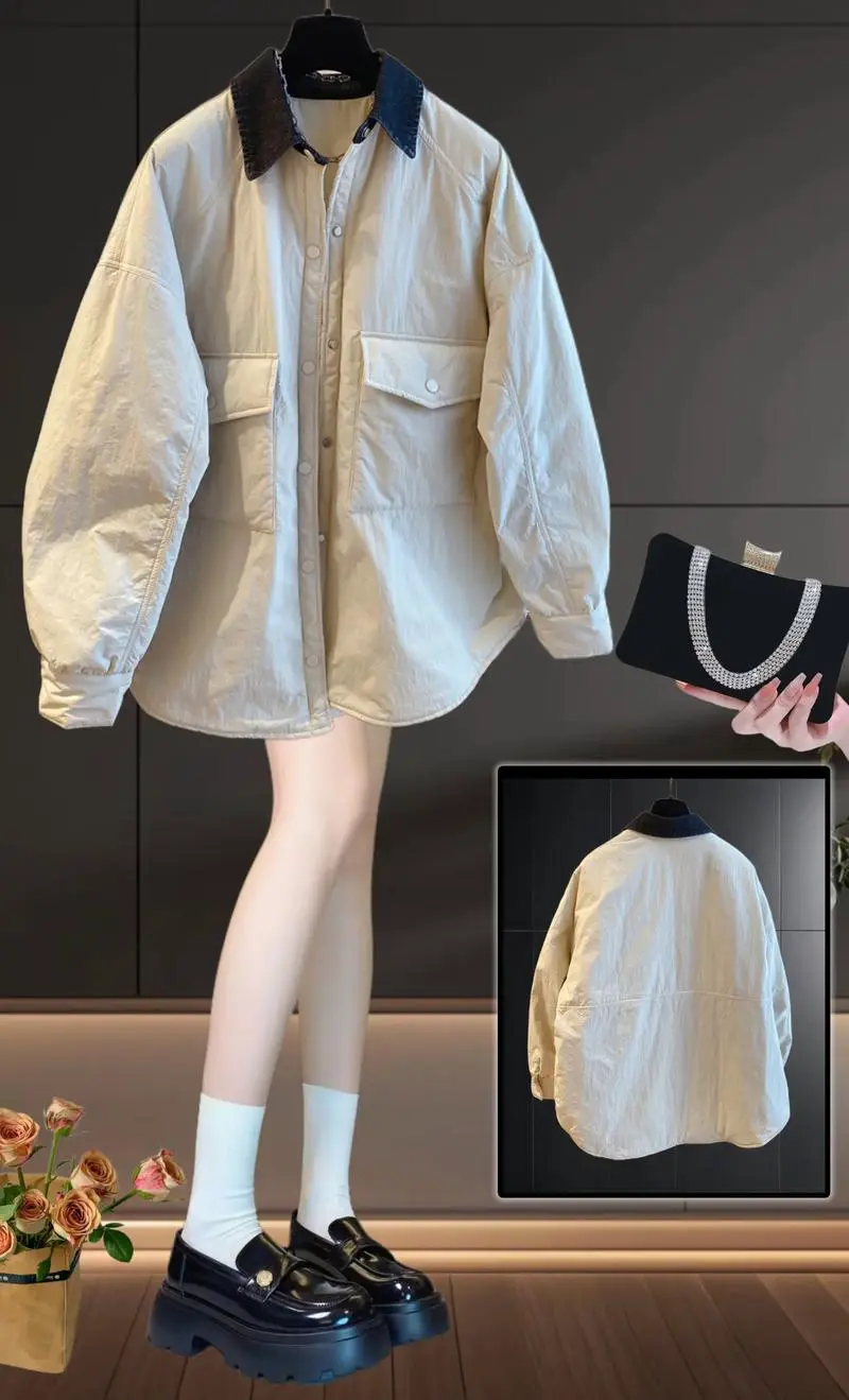 棉衬衣下面怎么搭配