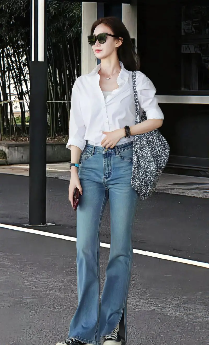 牛仔裤和衬衣怎么搭配好看