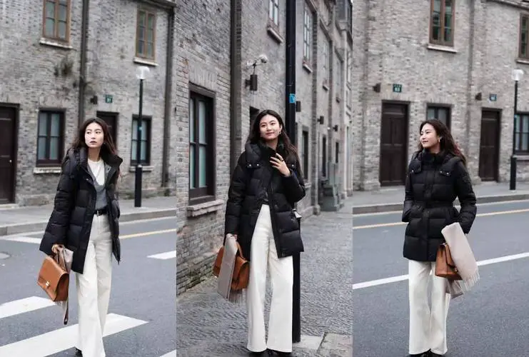 穿羽绒服配什么包