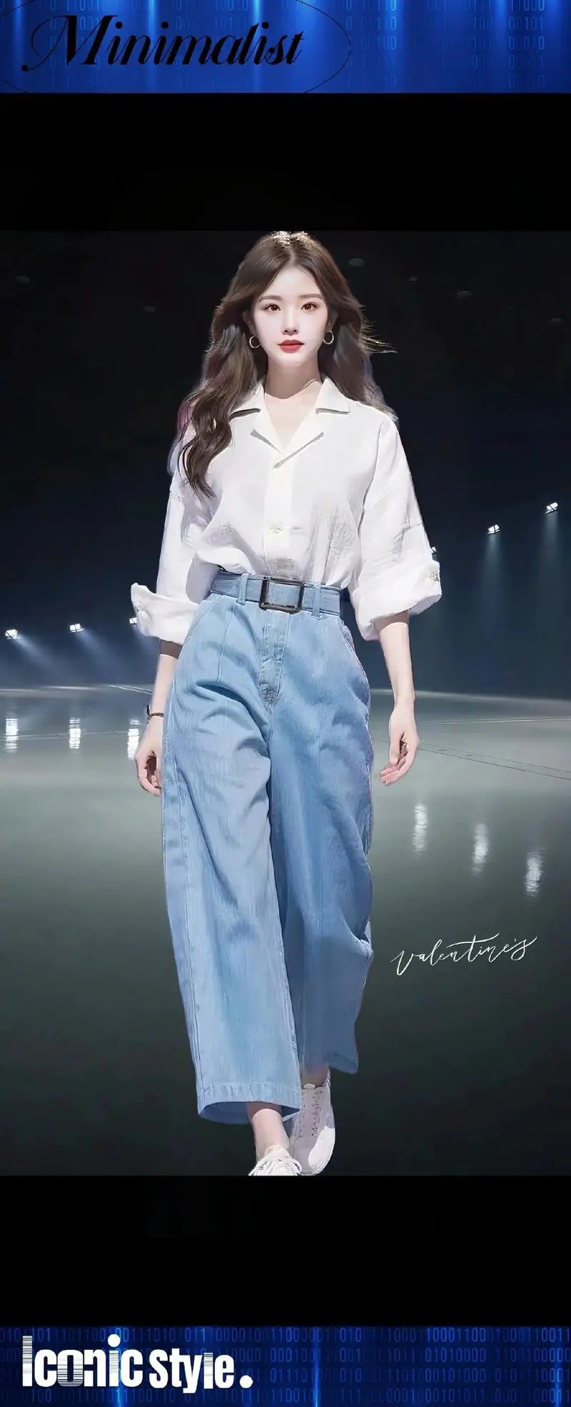 牛仔裤和衬衣怎么搭配好看图片欣赏