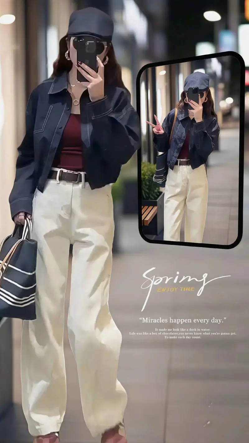 牛仔蓝鞋怎么搭配什么外套