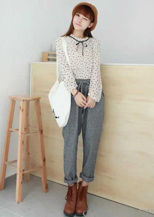 雪纺长外套怎么搭配裤子