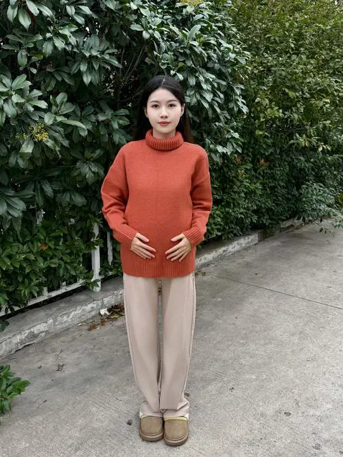 孕妇穿阔腿裤怎么搭配图片