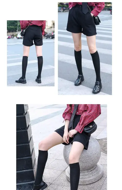 半膝袜怎么搭配