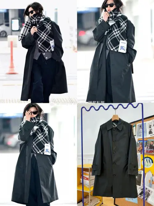 巴宝莉橘色风衣怎么搭配