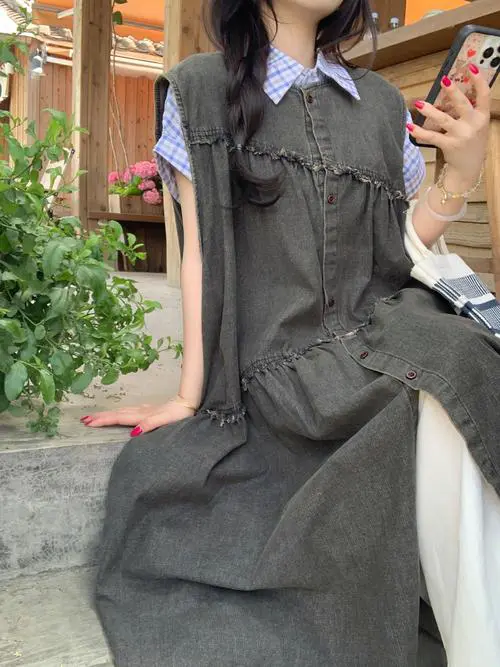 背心裙大了怎么搭配