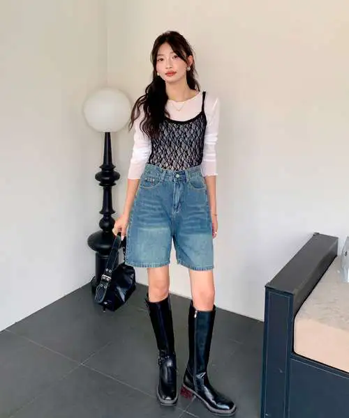 时装五分裤怎么搭配