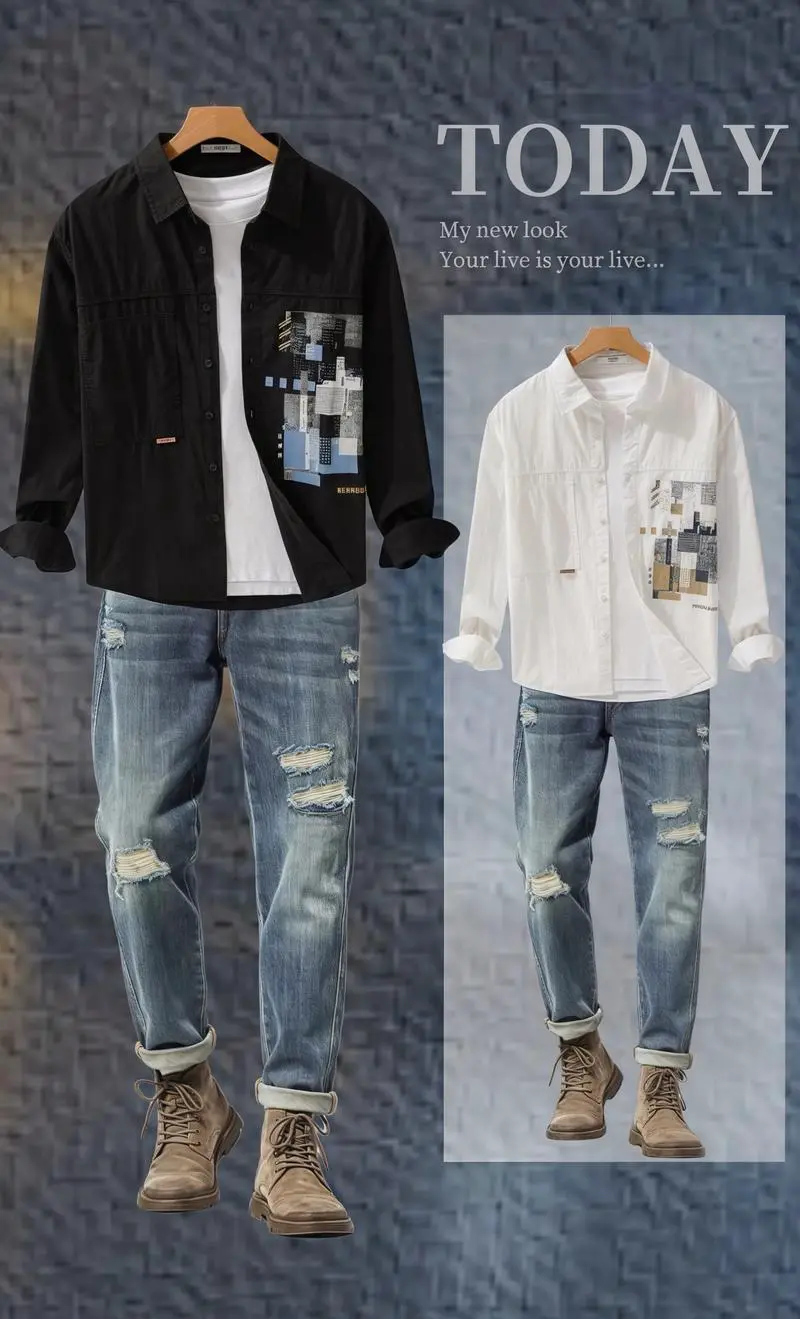 日系衬衣怎么搭配