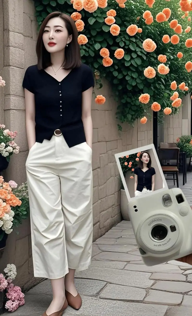 t恤深v怎么搭配