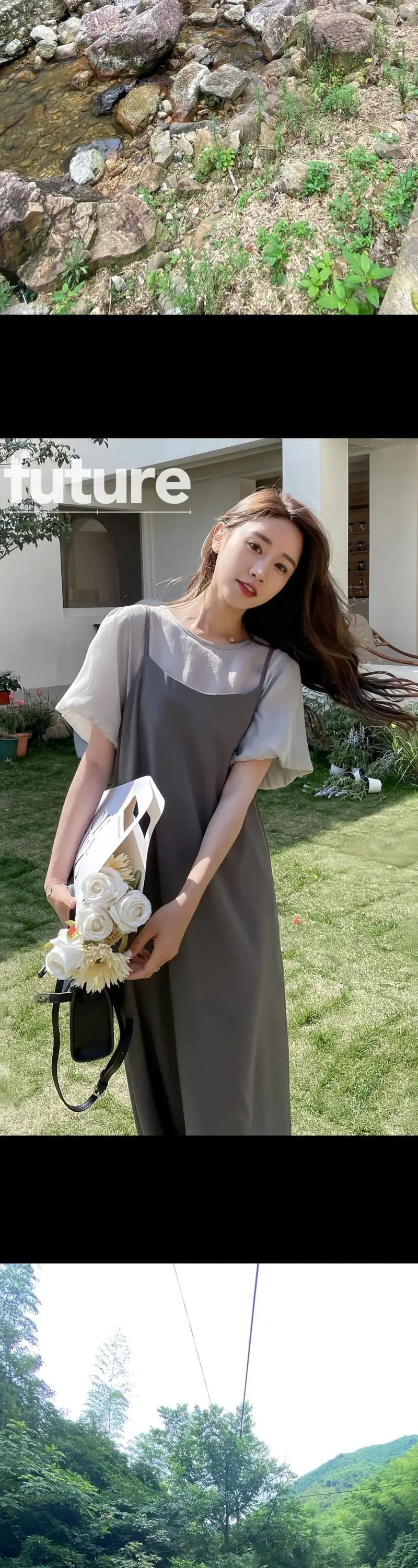 吊带背心裙大了怎么搭配