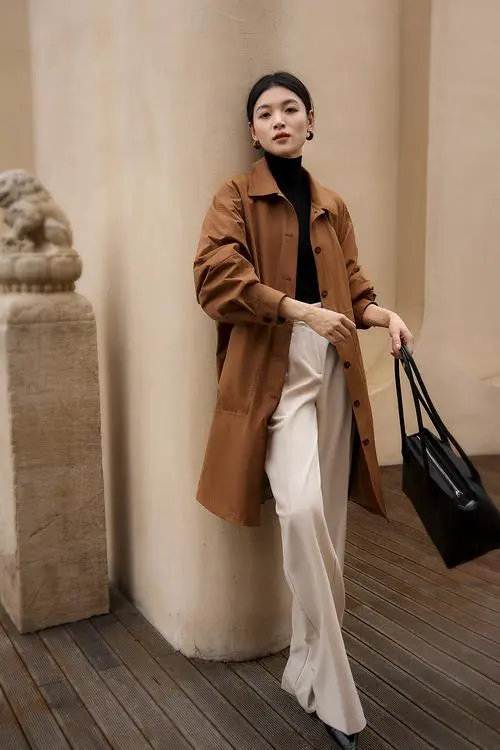 长雪纺外套怎么搭配