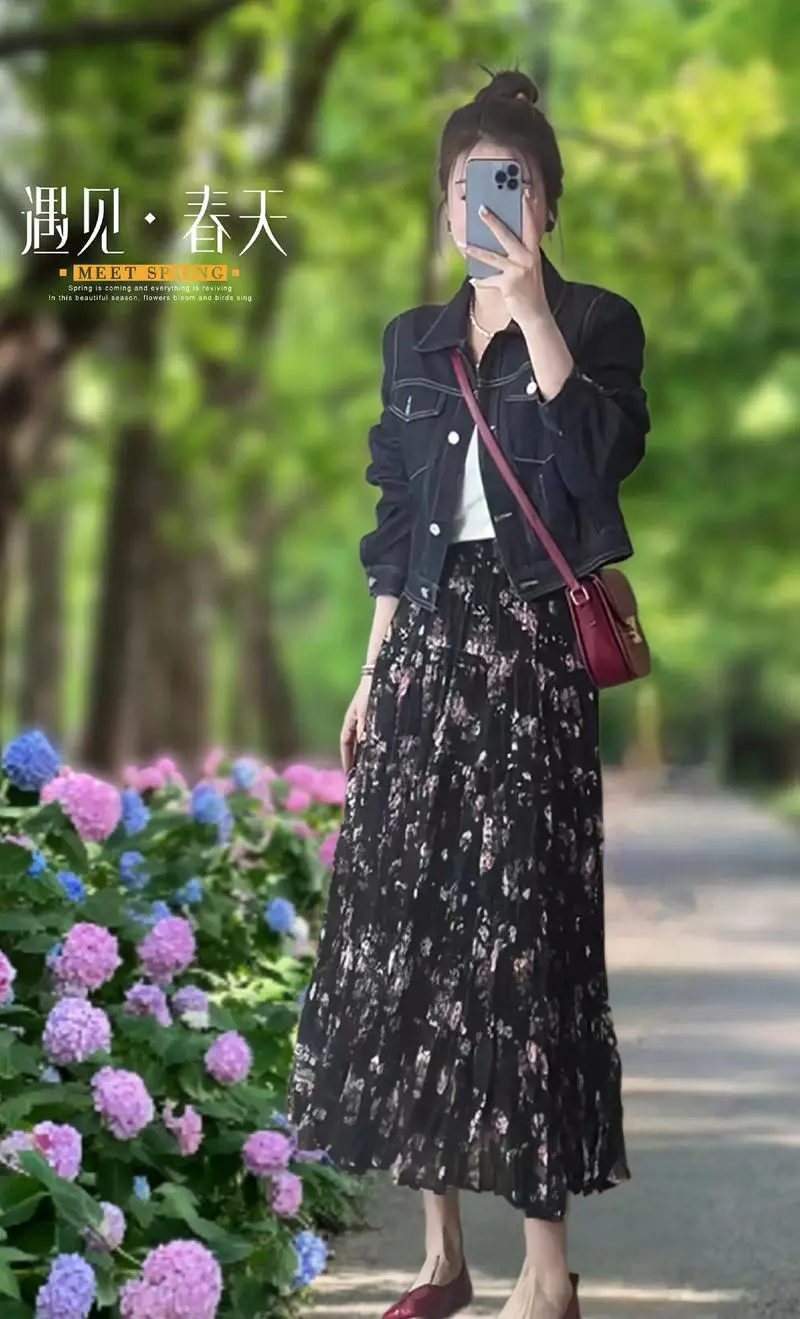 碎花裙子太短怎么搭配