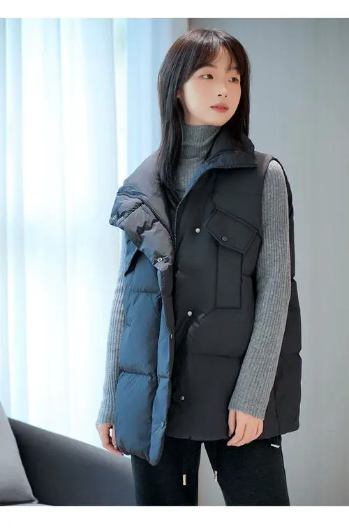 白色羽绒服马甲怎么搭配